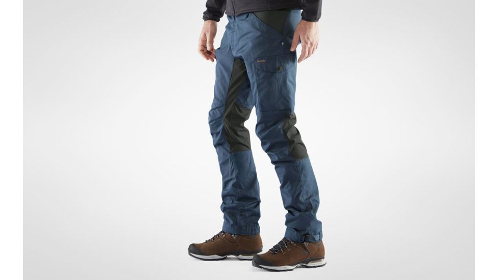 Fjallraven Kaipak Trousers - Mens, Uncle Blue/Dark Grey, 46, Regular, F84466-520-030-46