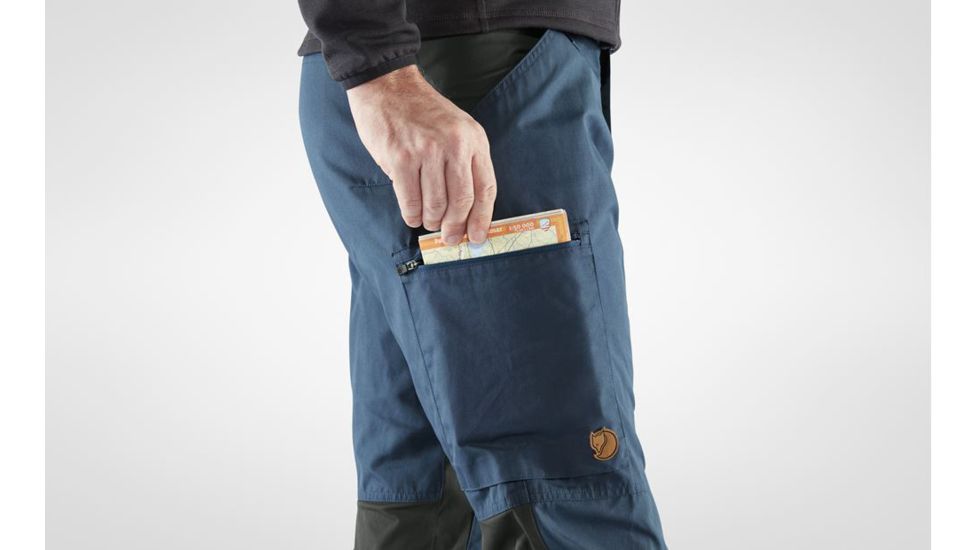Fjallraven Kaipak Trousers - Mens, Uncle Blue/Dark Grey, 46, Regular, F84466-520-030-46