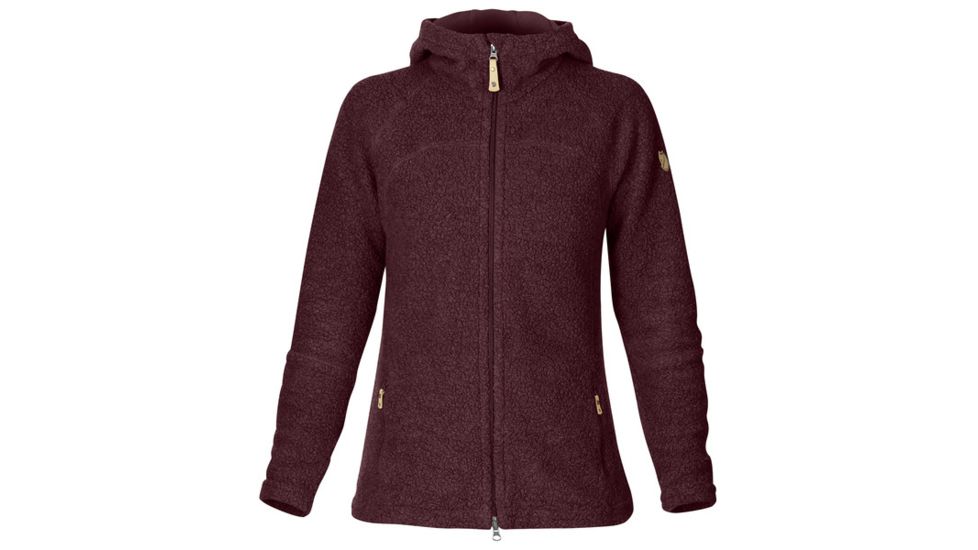Fjallraven Kaitum Fleece Jacket - Womens, Dark Garnet, Large, F89666-356-L