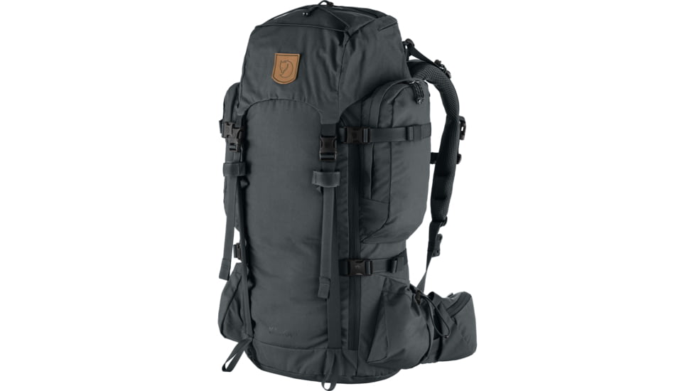 Fjallraven Kajka 55L Backpacks - Unisex, Coal Black, Large, F23200256-37-One Size