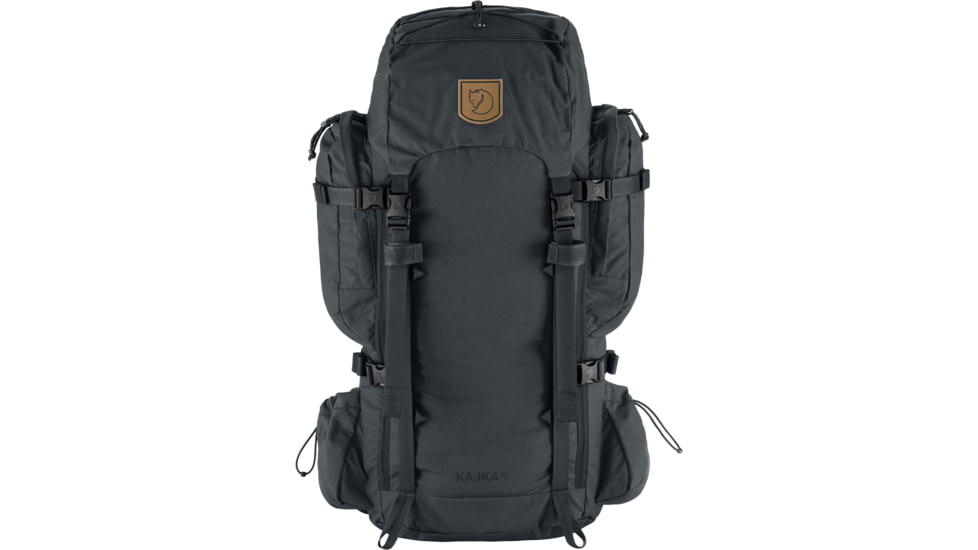 Fjallraven Kajka 55L Backpacks - Unisex, Coal Black, Large, F23200256-37-One Size