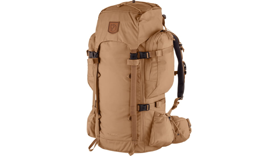 Fjallraven Kajka 55L Backpacks - Unisex, Khaki Dust, Small/Medium, F24-228OS