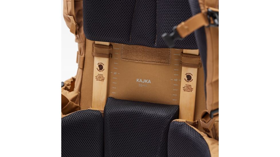 Fjallraven Kajka 55L Backpacks - Unisex, Khaki Dust, Small/Medium, F24-228OS