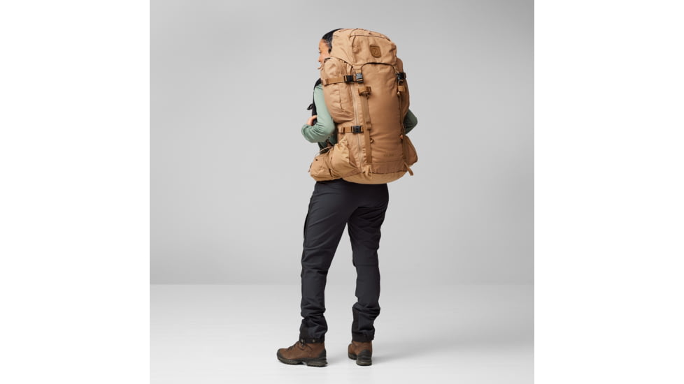 Fjallraven Kajka 55L Backpacks - Unisex, Khaki Dust, Small/Medium, F24-228OS