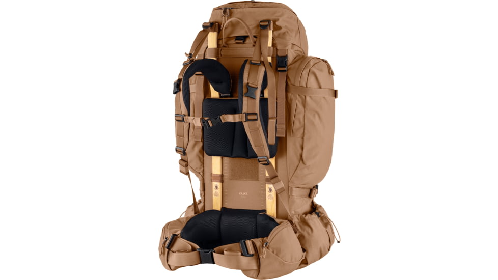 Fjallraven Kajka 75L Backpack, Khaki Dust, Small/Medium, F24200024-228-One Size