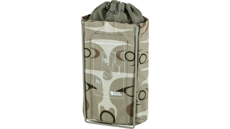 Fjallraven Kanken Art Bottle Pocket - Unisex, Sey, One Size, F23-968OS