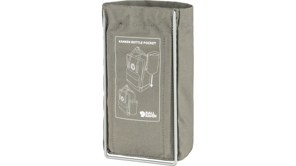 Fjallraven Kanken Bottle Pocket, Fog, One Size, F23793-021-One Size
