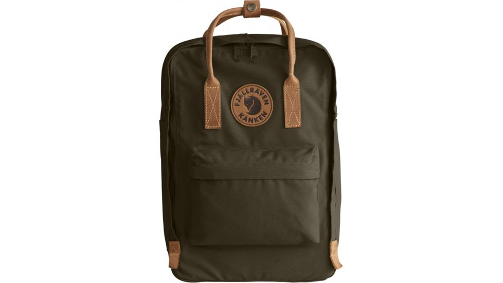Fjallraven Kanken No. 2 Laptop 15in Backpack, Dark Olive, One Size, F23569-633-One Size