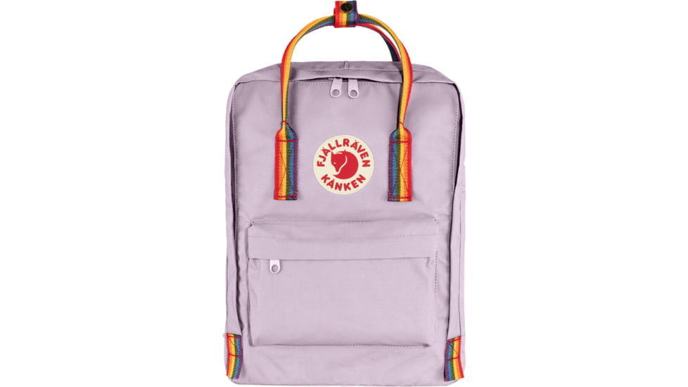 Fjallraven Kanken Rainbow - Unisex, Pastel Lavender/Rainbow, One Size, F23620-457-907-One Size