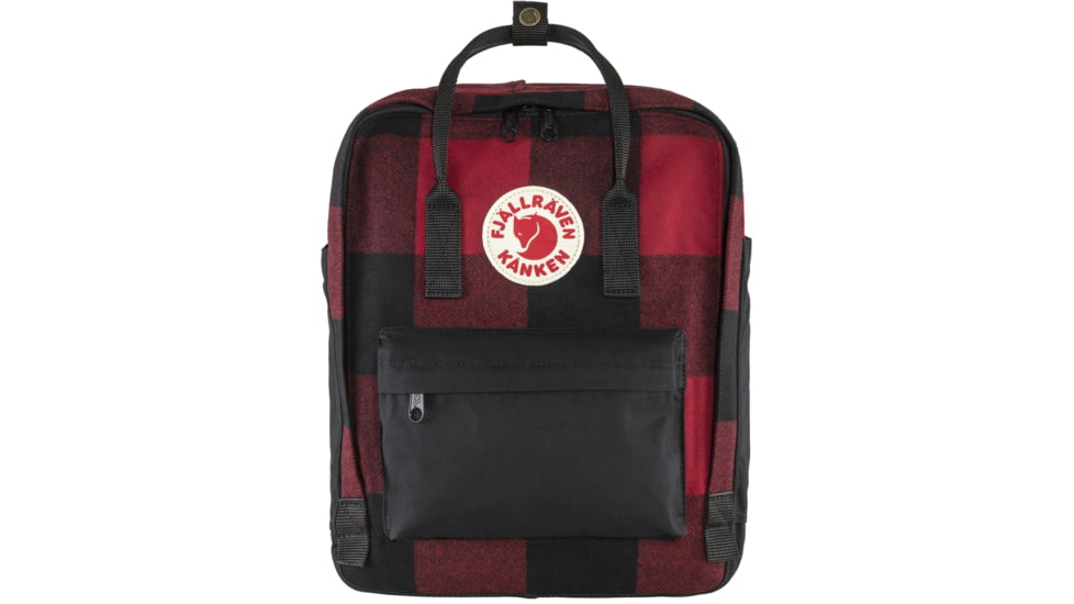 Fjallraven Kanken Re-Wool Pack, Red/Black, F23330-320-550-One Size