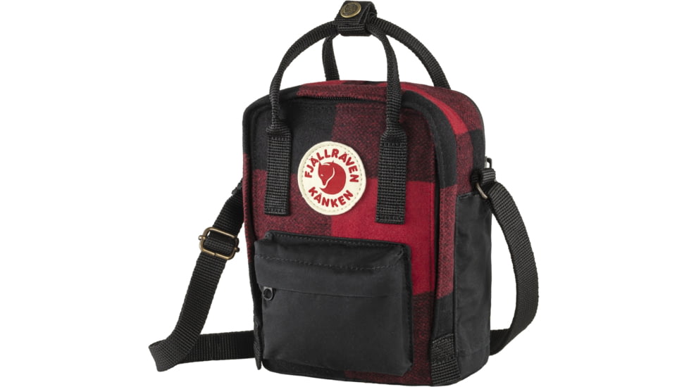 Fjallraven Kanken Re-Wool Sling, Red/Black, F23329-320-550-One Size