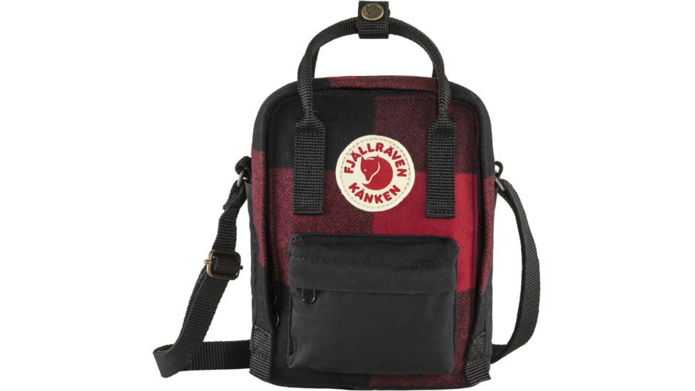 Fjallraven Kanken Re-Wool Sling, Red/Black, F23329-320-550-One Size