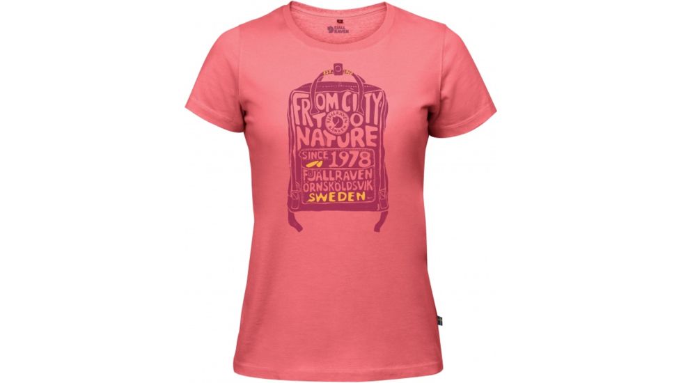 Fjallraven Kanken T-Shirt Womens, Peach Pink, L F89978-319-L