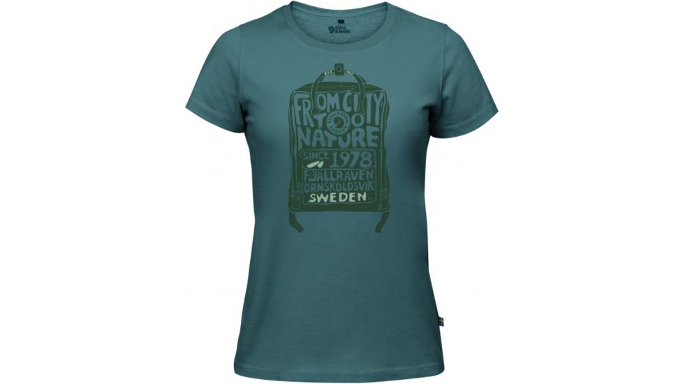 Fjallraven Kanken T-Shirt Womens, Frost Green, XS F89978-664-XS