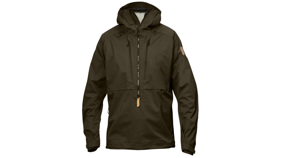 Fjallraven Keb Eco-Shell Anorak - Men's-Dark Olive-Medium