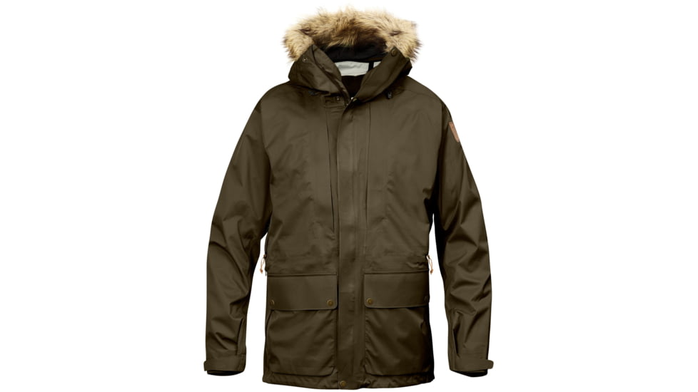 Fjallraven Keb Eco-Shell Parka - Mens, Dark Olive, F82501-633-XS