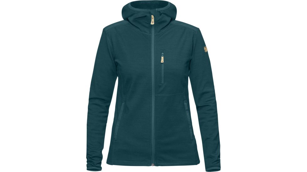 Fjallraven Keb Fleece Hoodie - Women's-Glacier Green-X-Small