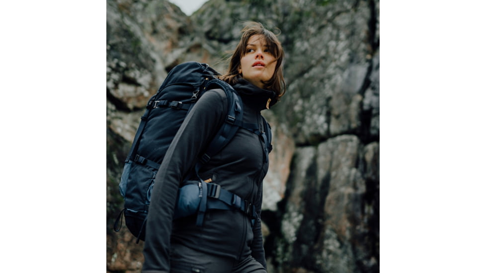 Fjallraven Keb Fleece Hoodie - Womens, Black, Medium, F89765-550-M