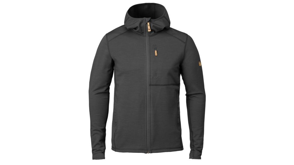 Fjallraven Keb Fleece Hoodie - Womens, Dark Grey, Extra Small, F89765-30-XS
