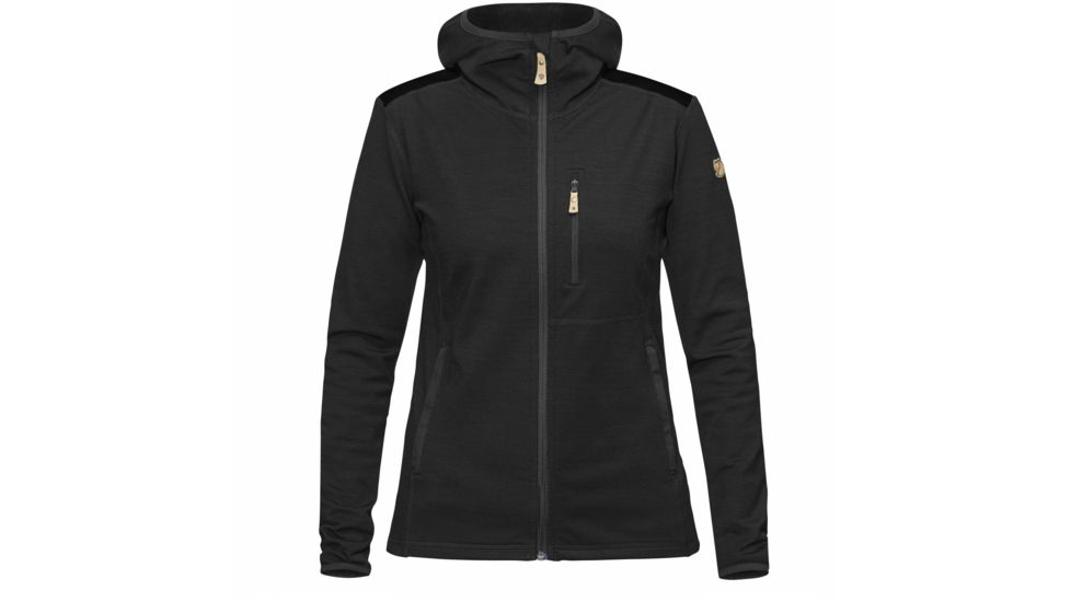 Fjallraven Keb Fleece Hoodie - Womens, Dark Grey, Large, F89765-30-L