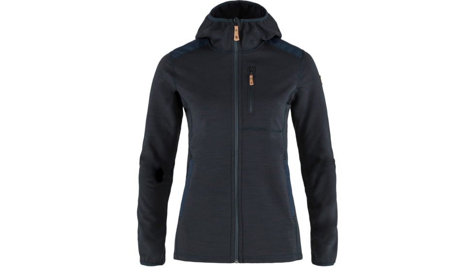 Fjallraven Keb Fleece Hoodie - Womens, Dark Navy, Extra Small, F89765-555-XS