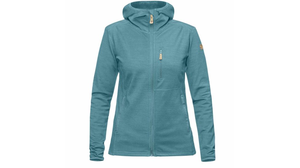 Fjallraven Keb Fleece Hoodie - Womens, Lagoon, Medium, F89765-506-M