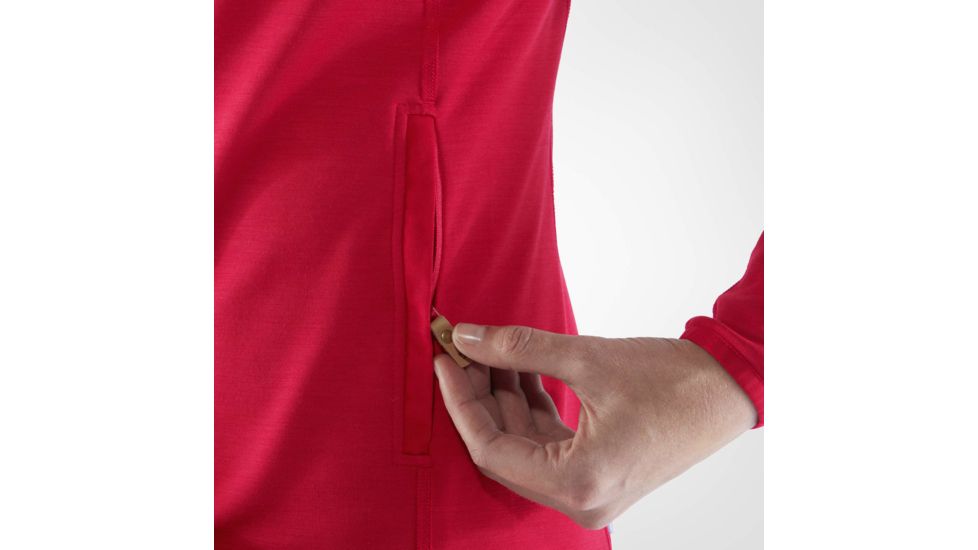 Fjallraven Keb Fleece Hoodie - Womens, Lava, Large, F89765-335-L
