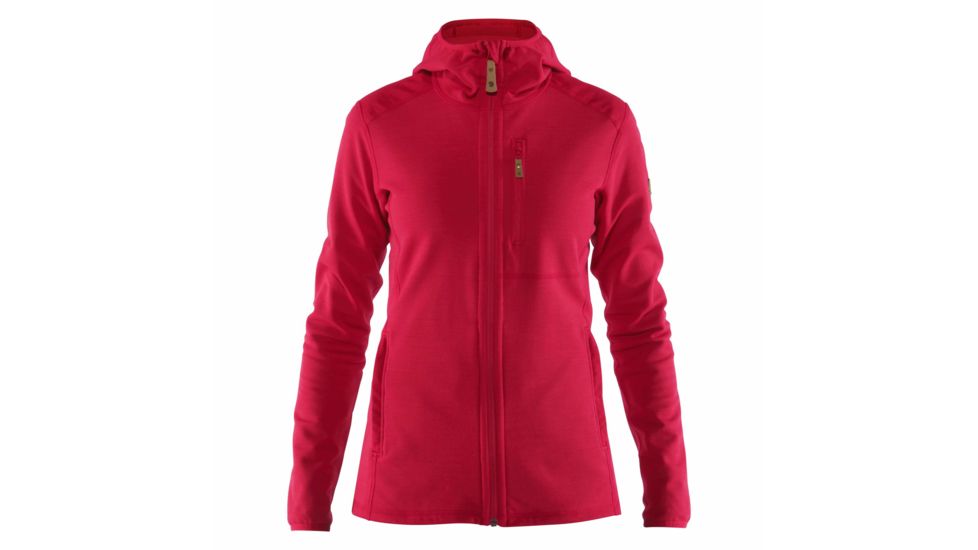 Fjallraven Keb Fleece Hoodie - Womens, Lava, Large, F89765-335-L