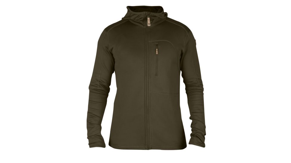 Fjallraven Keb Fleece Jacket - Mens-Dark Olive-Small