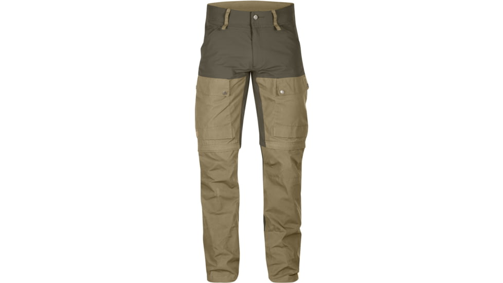 Fjallraven Keb Gaiter Trousers - Mens-Sand/Tarmac-Long Inseam-EU 50