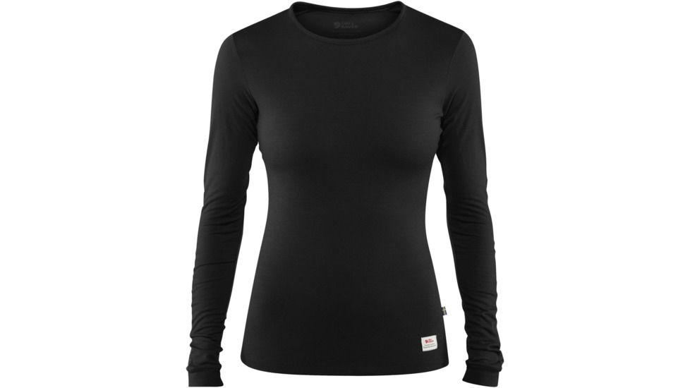 Fjallraven Keb Long Sleeve Wool T-Shirt - Womens, Black, Small, F89753-550-S