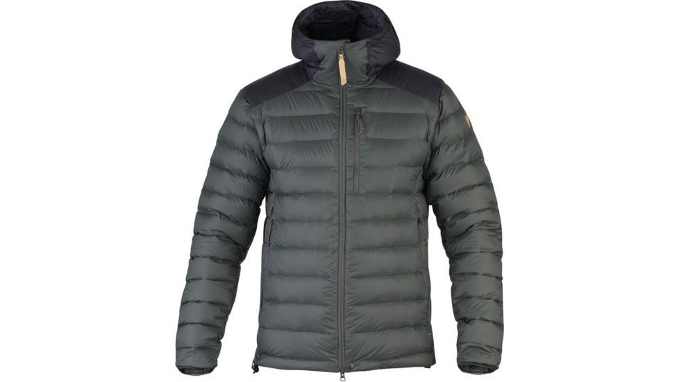 Fjallraven Keb Touring Down Jacket - Mens, Stone Grey/Black, Small, F84751-018-550-S