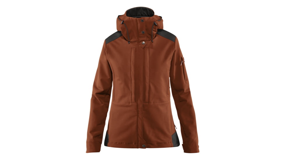 Fjallraven Keb Touring Jacket - Womens, Autumn Leaf/Stone Grey, Large, F89891-215-018-L