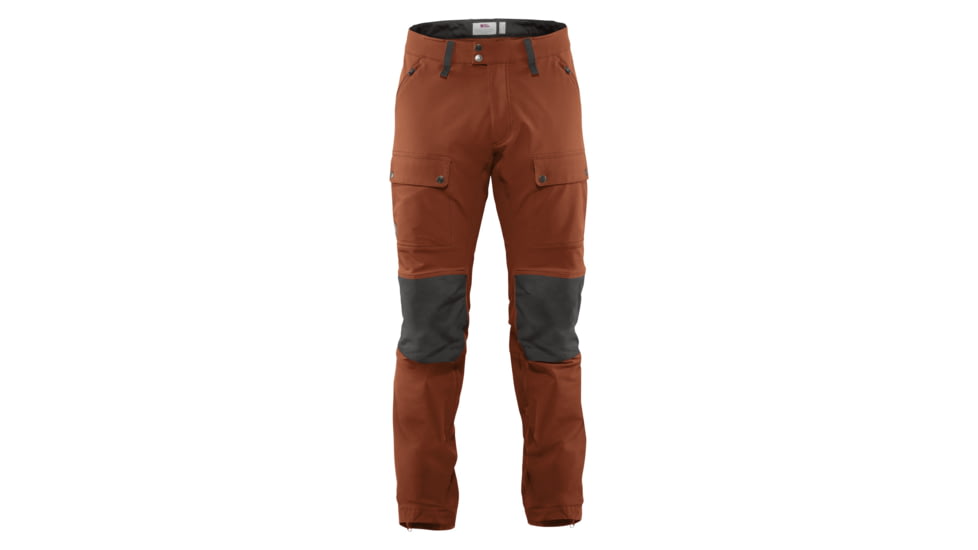 Fjallraven Keb Touring Trousers - Mens, Autumn Leaf/Stone Grey, US 38-39/EU 56, Long Inseam, F82283-215-018-56-Long