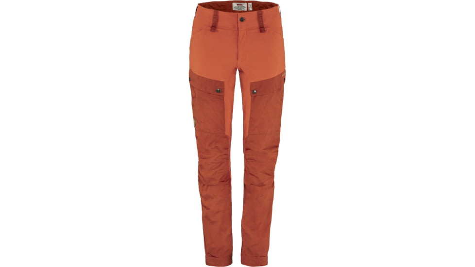 Fjallraven Keb Trekking Trousers - Womens, Long Inseam, Cabin Red/Rowan Red, 44/Long, F86706-321-333-44/L