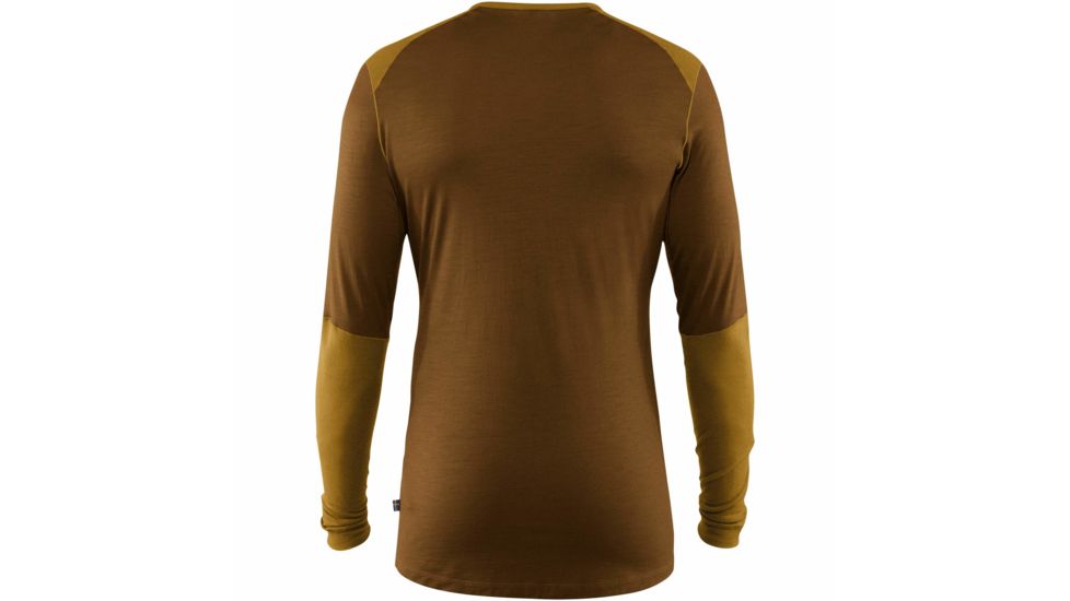 Fjallraven Keb Wool T-shirt Long Sleeve - Mens, Acorn-Chestnut, Extra Small, F81875-166-230-XS