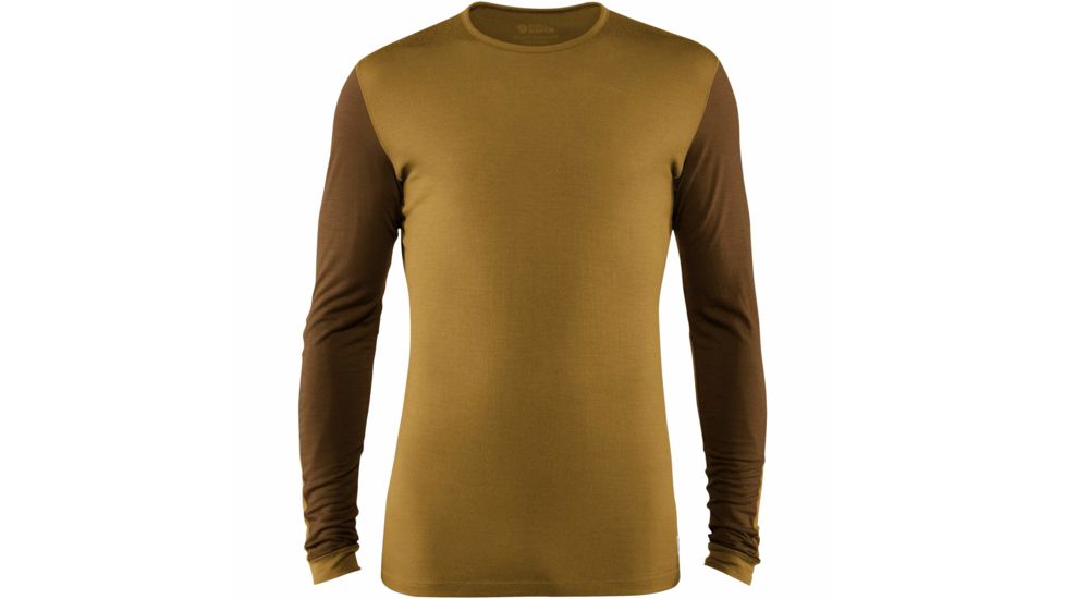 Fjallraven Keb Wool T-shirt Long Sleeve - Mens, Acorn-Chestnut, Extra Small, F81875-166-230-XS