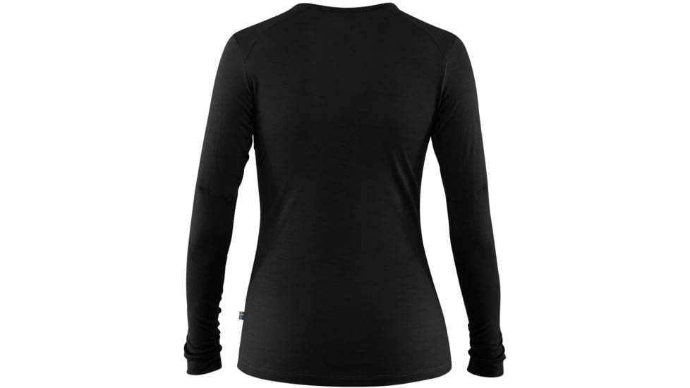 Fjallraven Keb Wool T-Shirt Long Sleeve - Womens, Black, Extra Large, F89753-550-XL