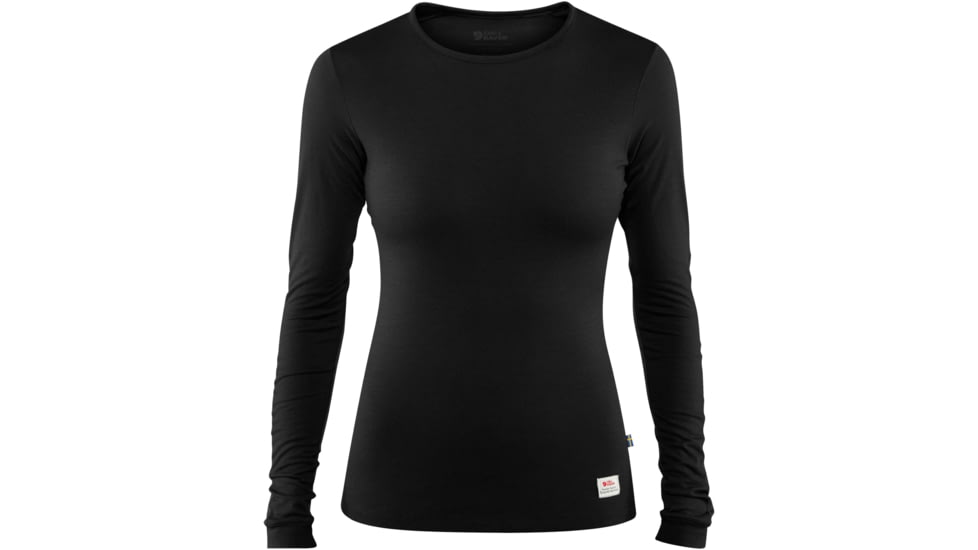 Fjallraven Keb Wool T-Shirt Long Sleeve - Womens, Black, Extra Large, F89753-550-XL
