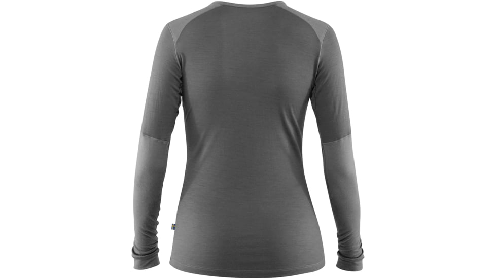 Fjallraven Keb Wool T-Shirt Long Sleeve - Womens, Light Grey-Grey, Extra Large, F89753-010-020-XL