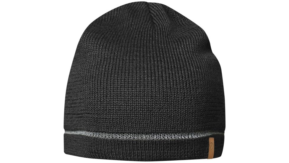 Fjallraven Kiruna Reflective Beanie - Unisex-Dark Grey-One Size