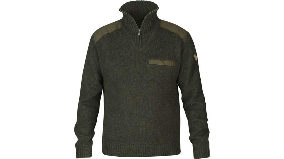 Fjallraven Koster Sweater - Mens, Dark Olive, 3XL, F90487-633-XXXL