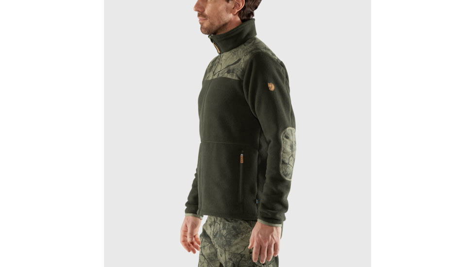 Fjallraven Lappland Fleece - Mens, Laurel Green-Green Camo, Small, F87325-625-626-S