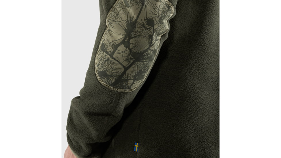 Fjallraven Lappland Fleece - Mens, Laurel Green-Green Camo, Small, F87325-625-626-S