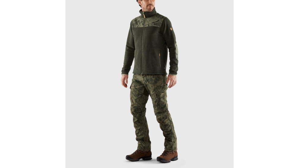 Fjallraven Lappland Fleece - Mens, Laurel Green-Green Camo, Small, F87325-625-626-S