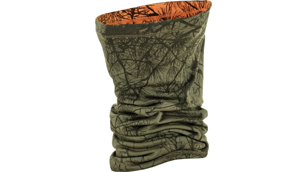 Fjallraven Lappland Neck Gaiter, Green Camo/Orange Multi Camo, One Size, F87130-626-261-OneSize