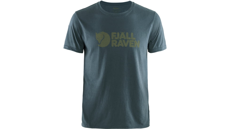 Fjallraven Logo T-Shirt - Mens, Navy, Medium, F87310-560-M