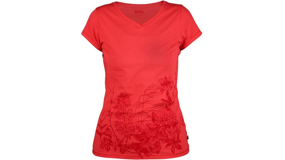 Fjallraven Meadow T-Shirt - Women's-Coral-Small