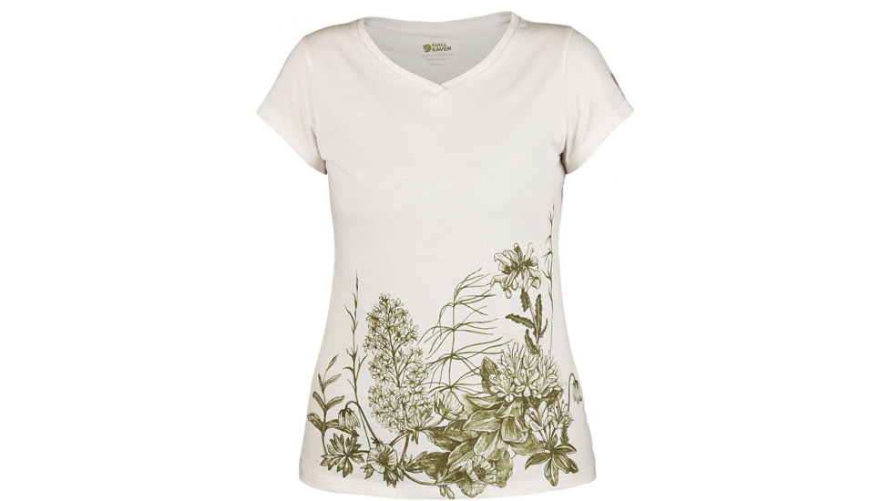 Fjallraven Meadow T-Shirt - Womens, Extra Large, Eggshell, F89791-111-XL