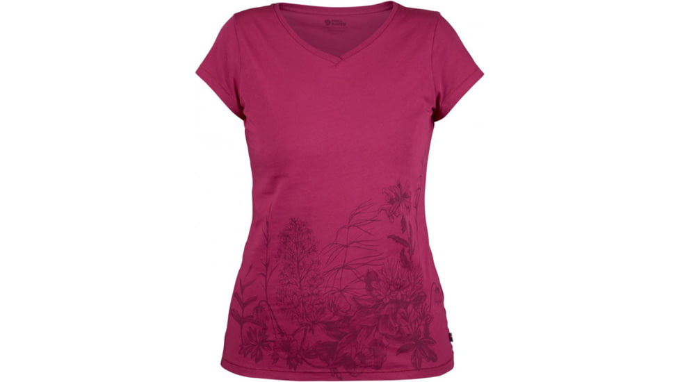 Fjallraven Meadow T-Shirt - Womens, Plum, F89791-420-XXS